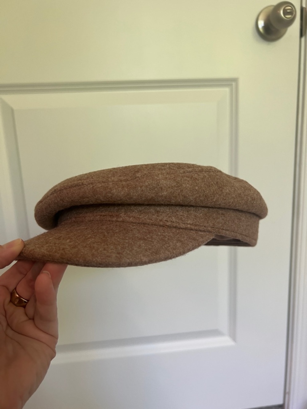 Universal Thread Newsboy Cap in warm brown - Picture 3 of 8